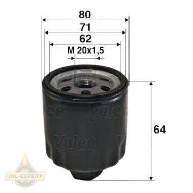 Valeo Фільтр масляний VALEO 586003 - Картинка 1