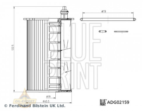Blue Print Фільтр масляний BLUE PRINT ADG02159 - Картинка 2