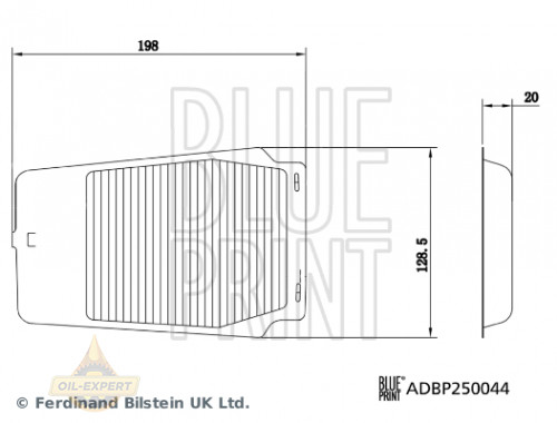 Blue Print Фільтр салону BLUE PRINT ADBP250044 - Заображення 1