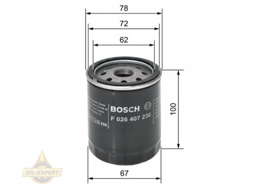 Bosch Фільтр масляний BOSCH F 026 407 236 - Картинка 5