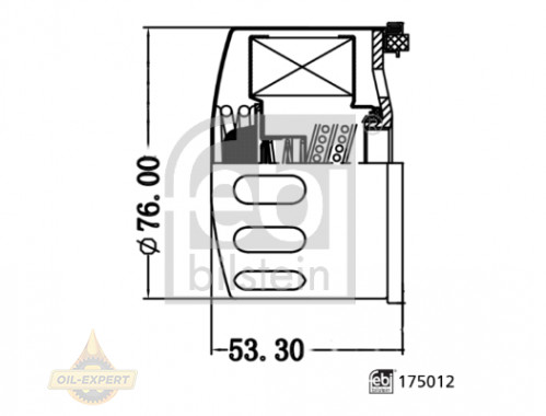Febi Фільтр масляний FEBI 175012 - Заображення 3