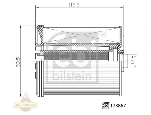 Febi Фільтр паливний FEBI 173867 - Картинка 1