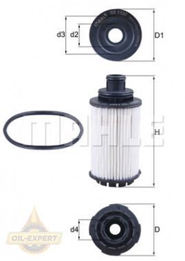 Mahle/Knecht Фільтр масляний MAHLE/KNECHT OX1137D - Картинка 2