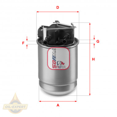 Sofima Фільтр паливний SOFIMA S5517GC - Заображення 1