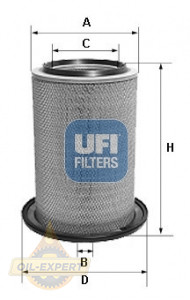 Ufi Фільтр повітряний UFI 27.609.00 - Картинка 1