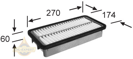 Js Asakashi Фільтр повітряний JS Asakashi A0458 - Картинка 1