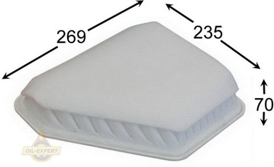 Js Asakashi Фільтр повітряний JS Asakashi A1517 - Заображення 1