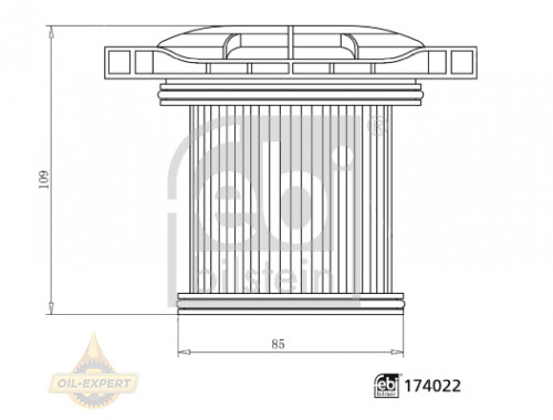 Febi Фільтр масляний FEBI 174022 - Картинка 3