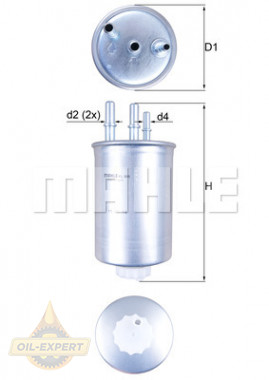 Mahle/Knecht Фільтр паливний MAHLE/KNECHT KL 505 - Картинка 1