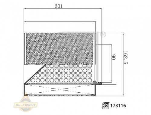 Febi Фільтр повітряний FEBI 173116 - Картинка 3