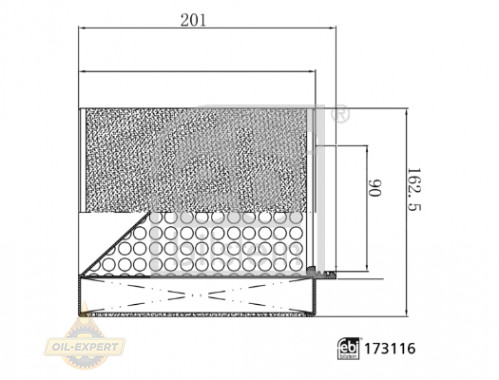 Febi Фільтр повітряний FEBI 173116 - Картинка 1